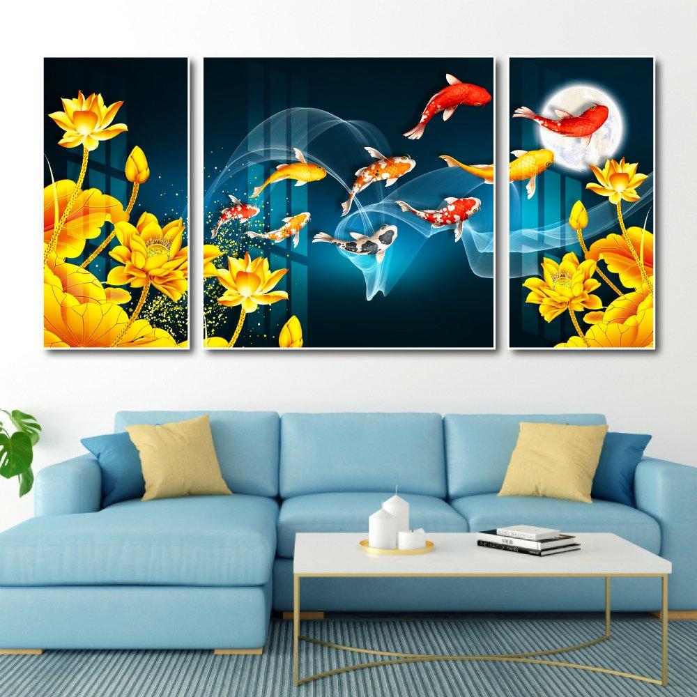 Tranh treo tường cửu ngư quần hội 20