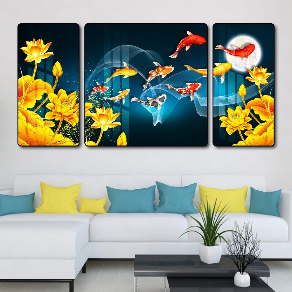 Tranh treo tường cửu ngư quần hội 20