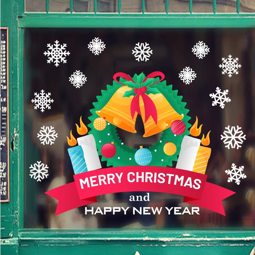 Decal Trang Trí Noel Merry Christmas And Happy New Year 2023 (3)