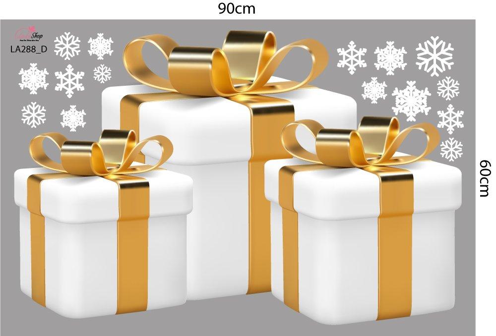 Combo Decal Trang Trí Noel We Wish You A Merry Christmas 2023