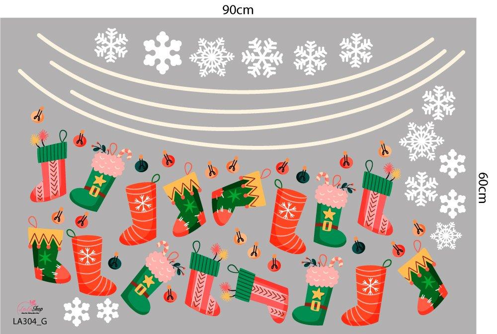 Combo Decal Trang Trí Noel Giáng Sinh Vui Vẻ 2023