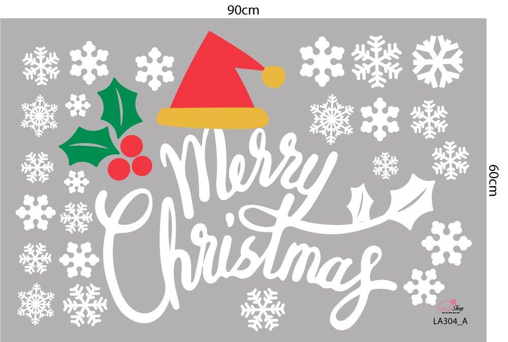 Combo Decal Trang Trí Noel Giáng Sinh Vui Vẻ 2023