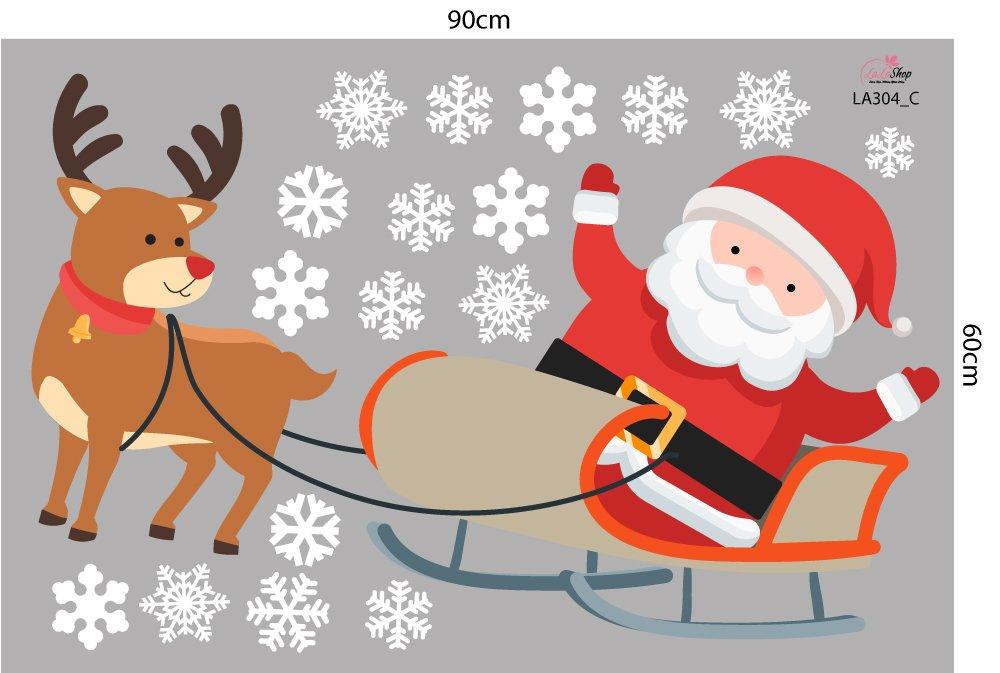 Combo Decal Trang Trí Noel Giáng Sinh Vui Vẻ 2023