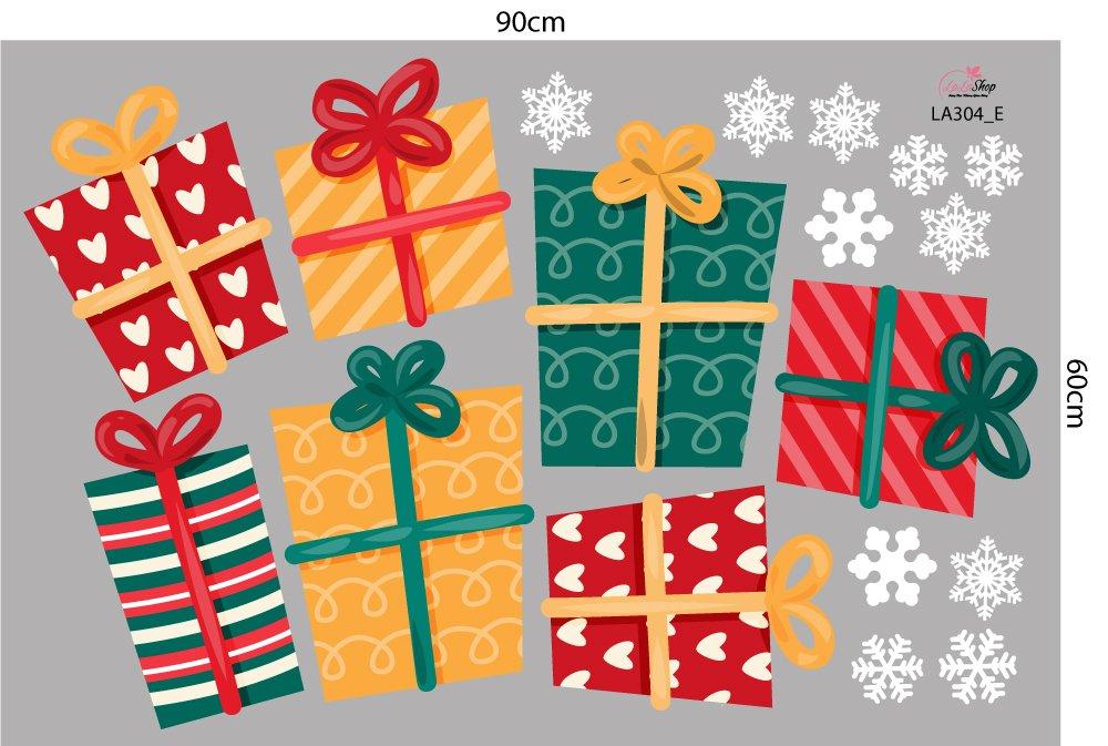Combo Decal Trang Trí Noel Giáng Sinh Vui Vẻ 2023