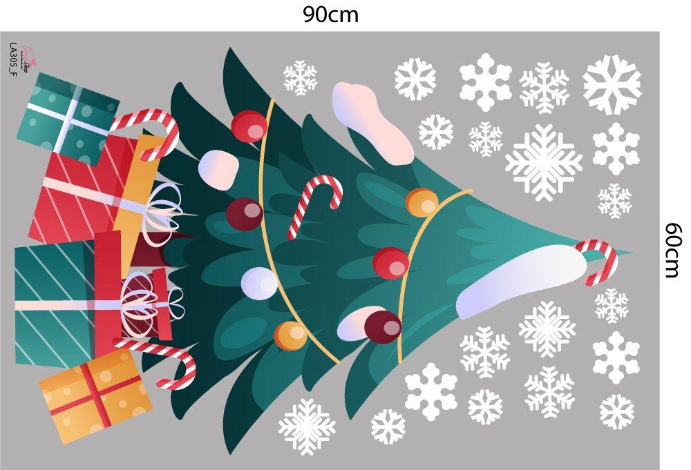 Combo Decal Trang Trí Noel Ông Già Noel Và Tuần Lộc 2023