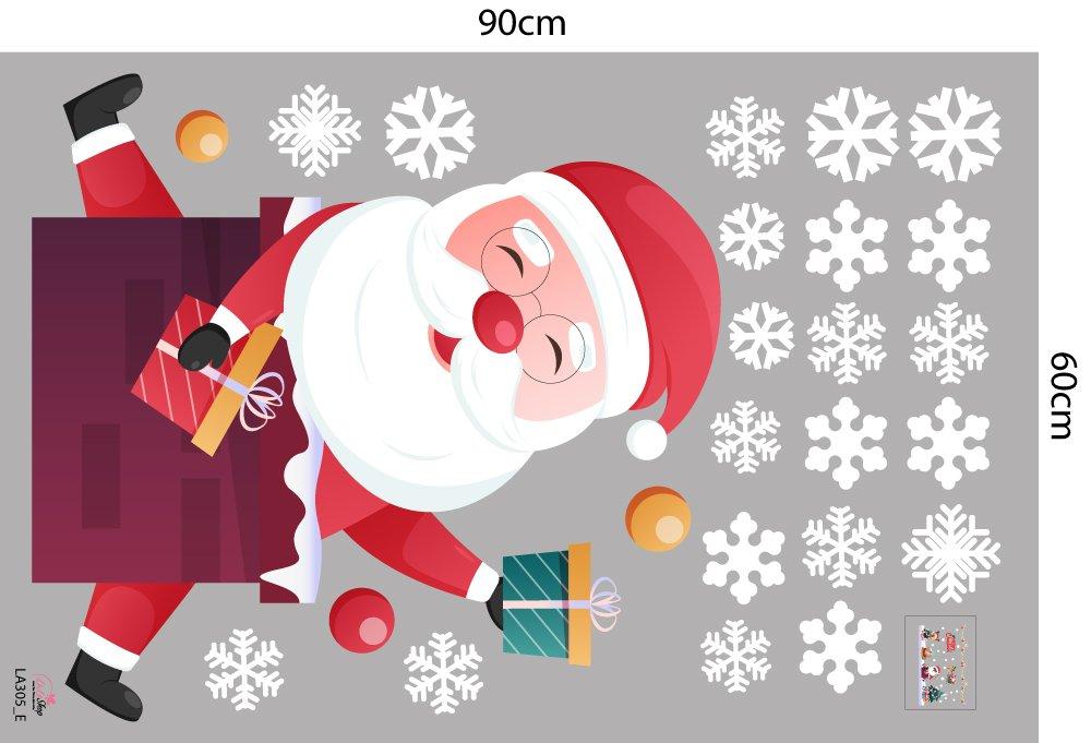 Combo Decal Trang Trí Noel Ông Già Noel Và Tuần Lộc 2023
