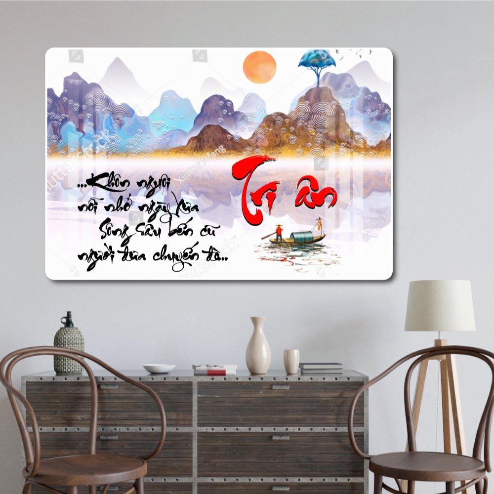 Tranh Treo Tường Thư Pháp Tri Ân