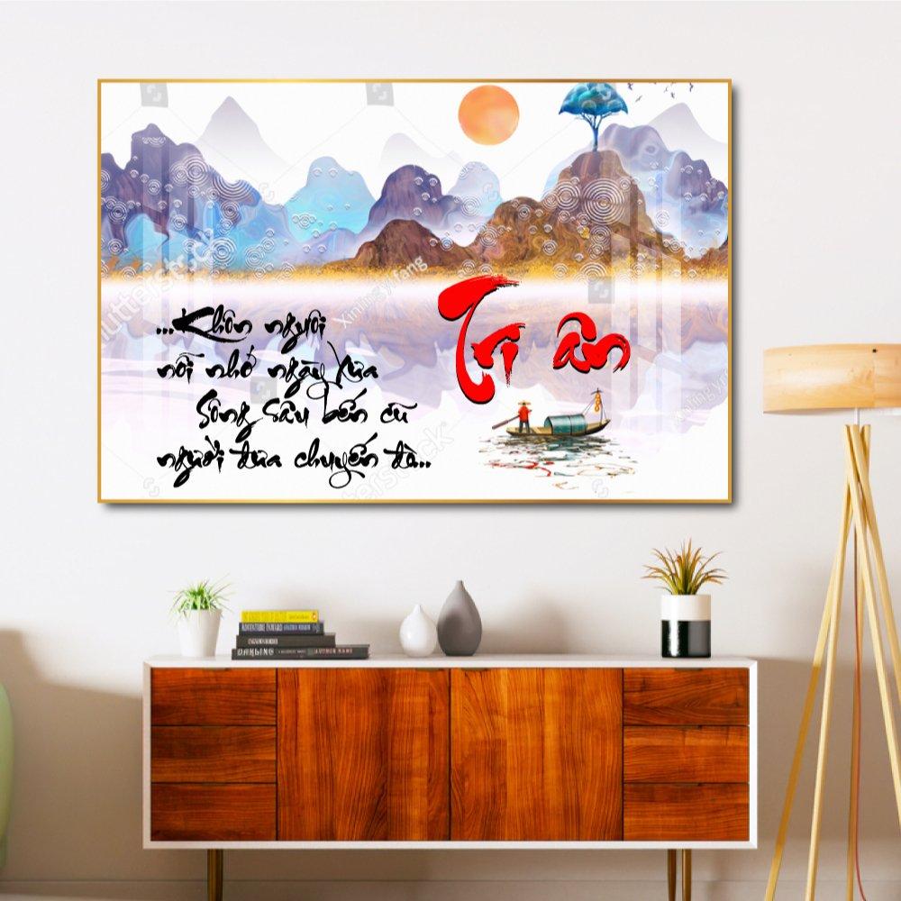 Tranh Treo Tường Thư Pháp Tri Ân