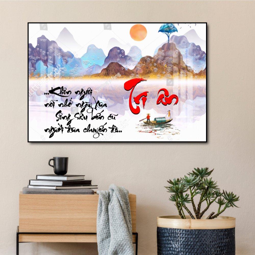 Tranh Treo Tường Thư Pháp Tri Ân