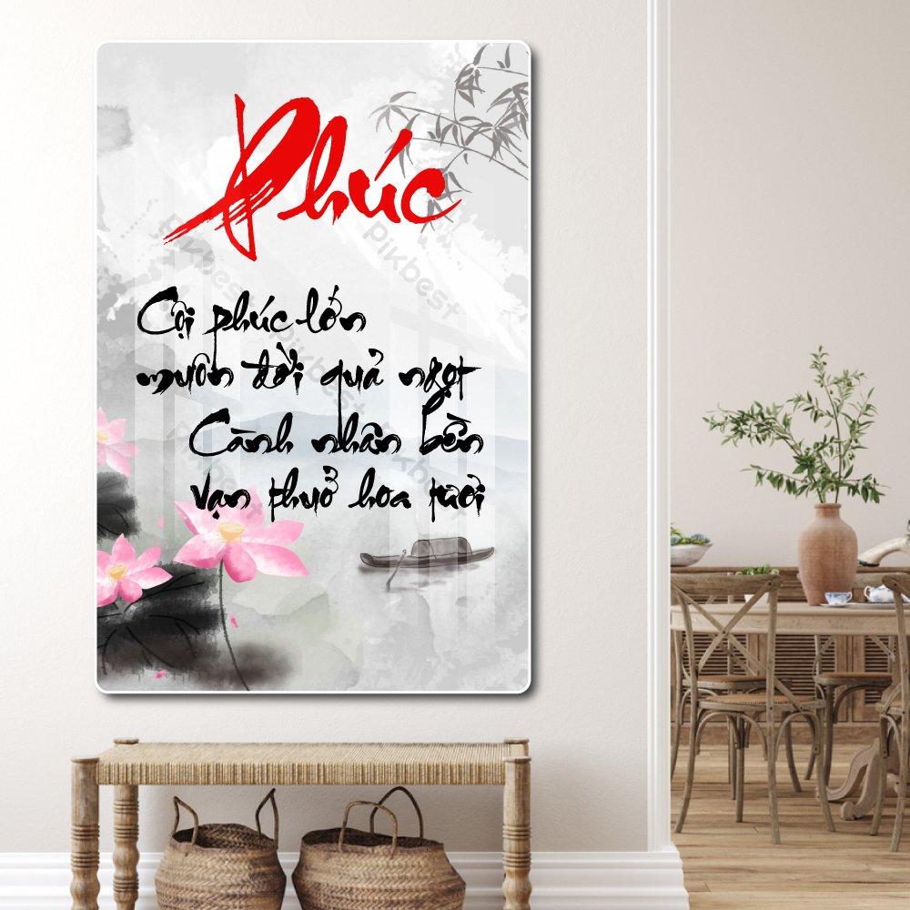 Tranh thư pháp chữ Phúc