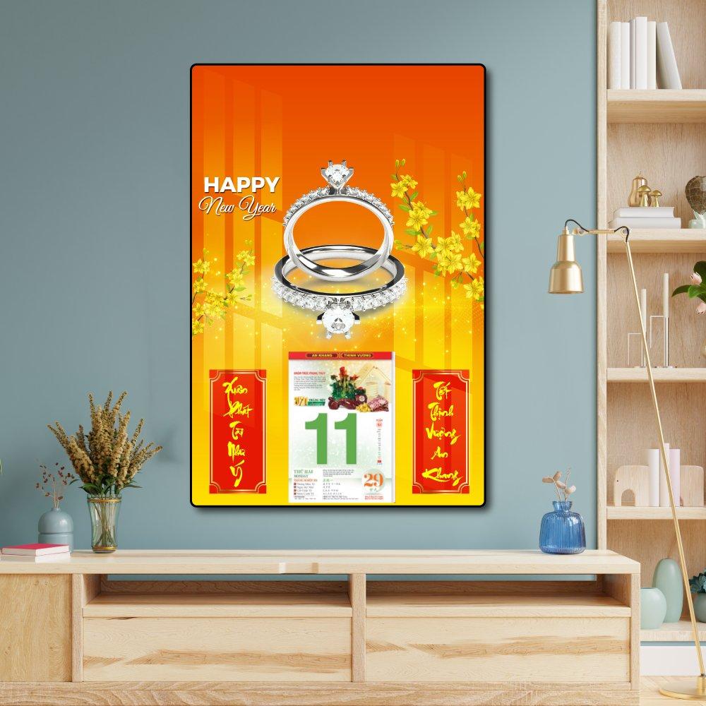 Lịch Tết Tranh Tráng Gương Dành Cho Tiệm Vàng 16
