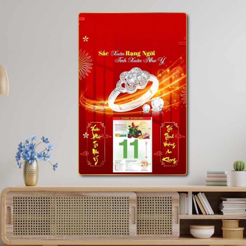 Lịch Tết Tranh Tráng Gương Dành Cho Tiệm Vàng 8