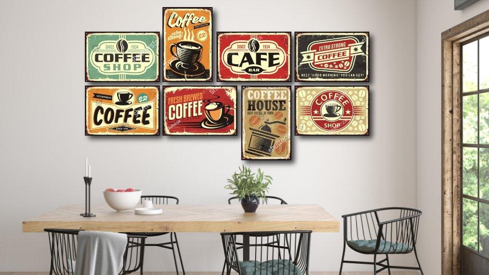Tranh Vintage Trang Trí Quán Cafe 2