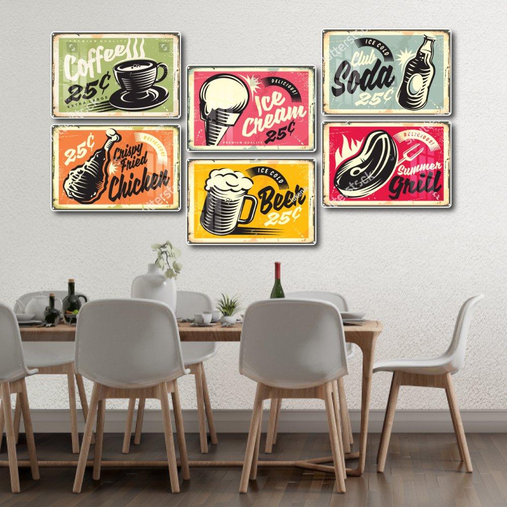 Tranh Vintage Thực Phẩm Và Đồ Uống