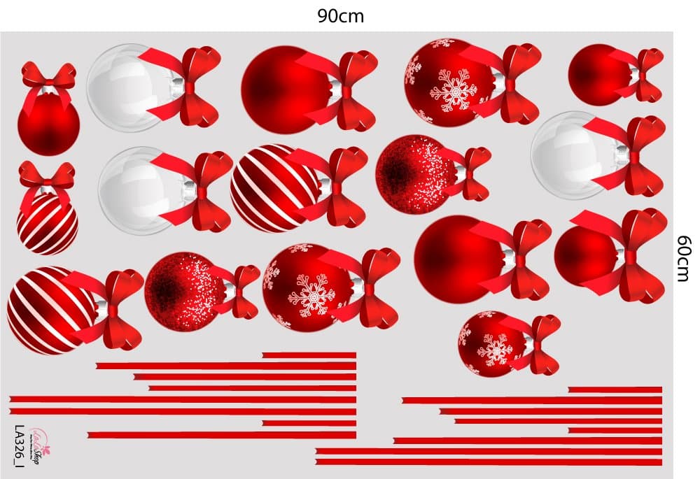 Combo Decal Trang Trí Noel Người Tuyết Và Thành Phố Tuyết Trắng