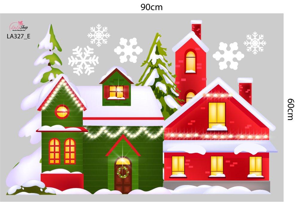 Combo Decal Trang Trí Noel Giáng Sinh Vui Nhộn Mẫu 2