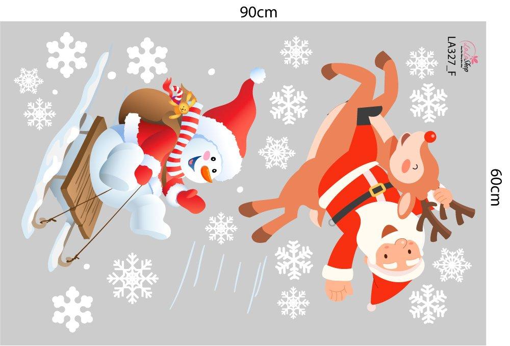 Combo Decal Trang Trí Noel Giáng Sinh Vui Nhộn Mẫu 2