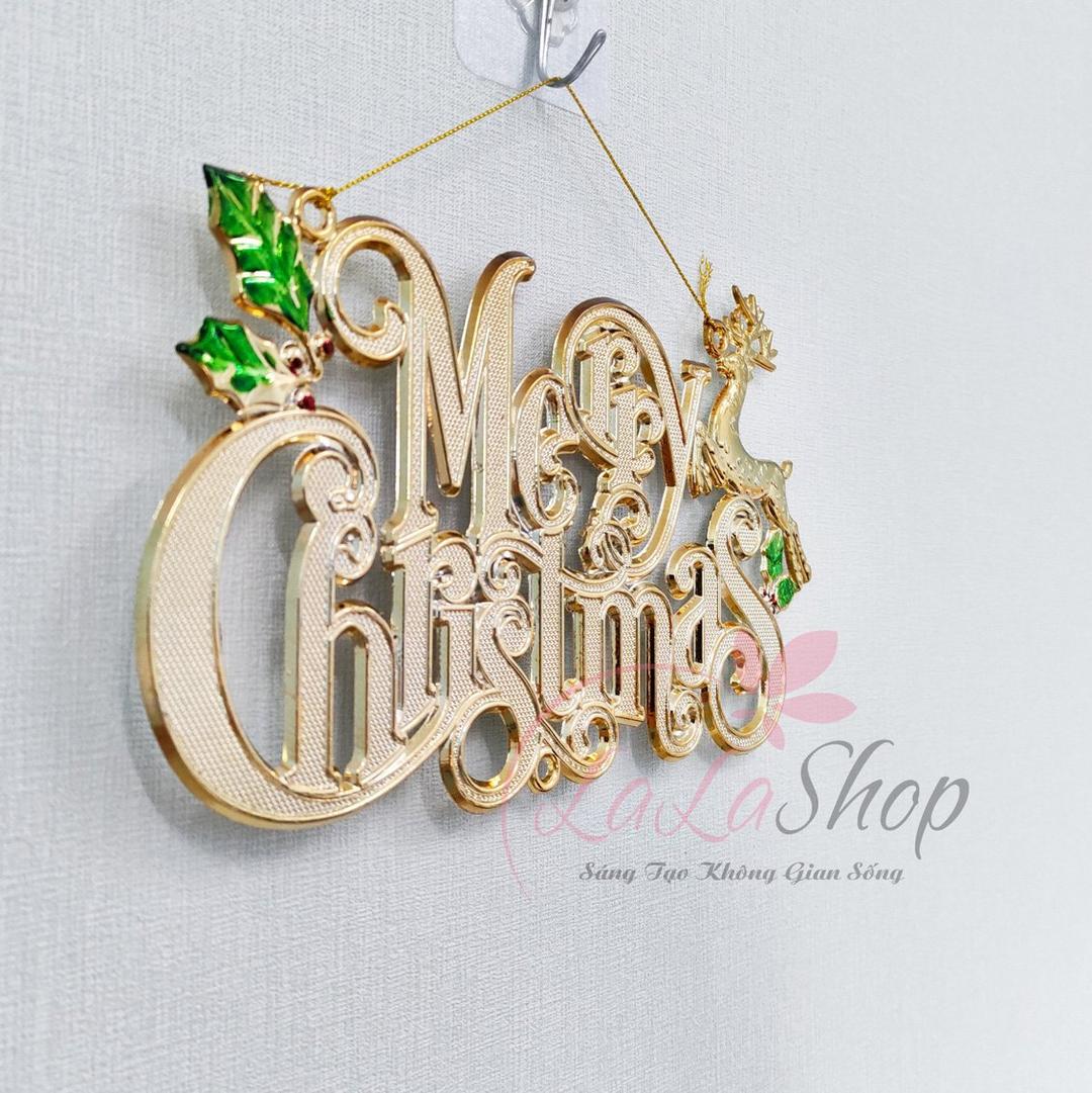 Bảng treo chữ Merry Christmas trang trí noel mẫu 4