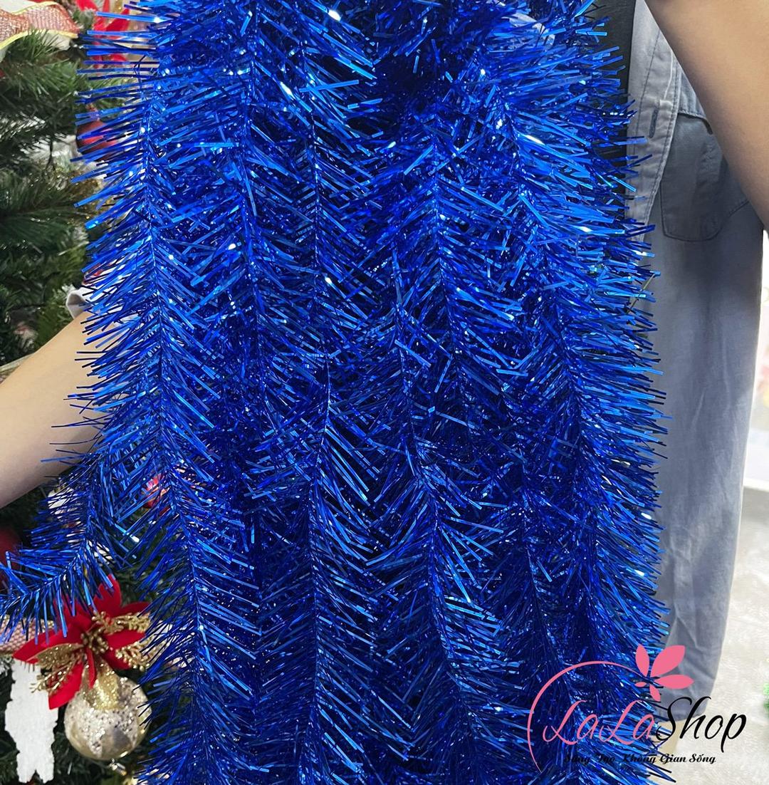 Dây kim tuyến 1m65 nhiều màu trang trí cây thông giáng sinh mẫu 14