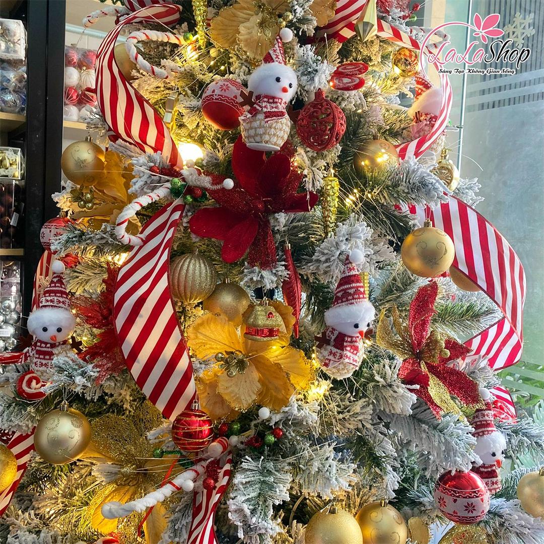 Cây Thông Noel 2m4 phủ tuyết Full Phụ Kiện Mẫu 24