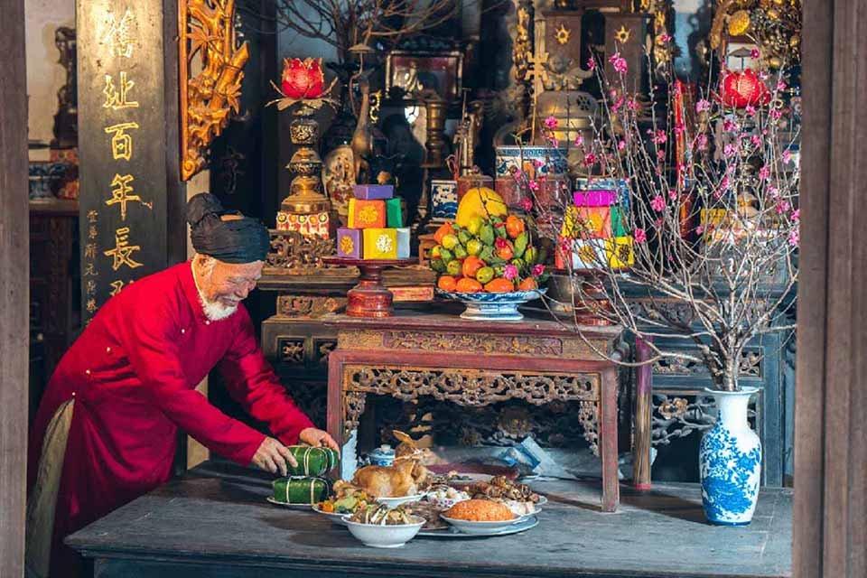 Trang trí Tết - Trang trí bàn thờ gia tiên ngày Tết