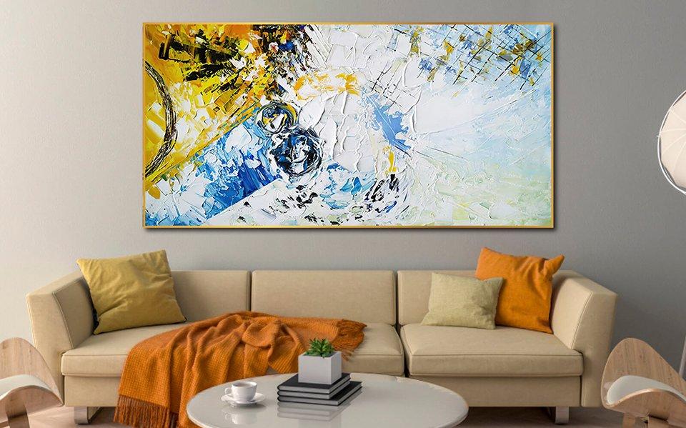 Tranh canvas viền khung bằng nhựa composite