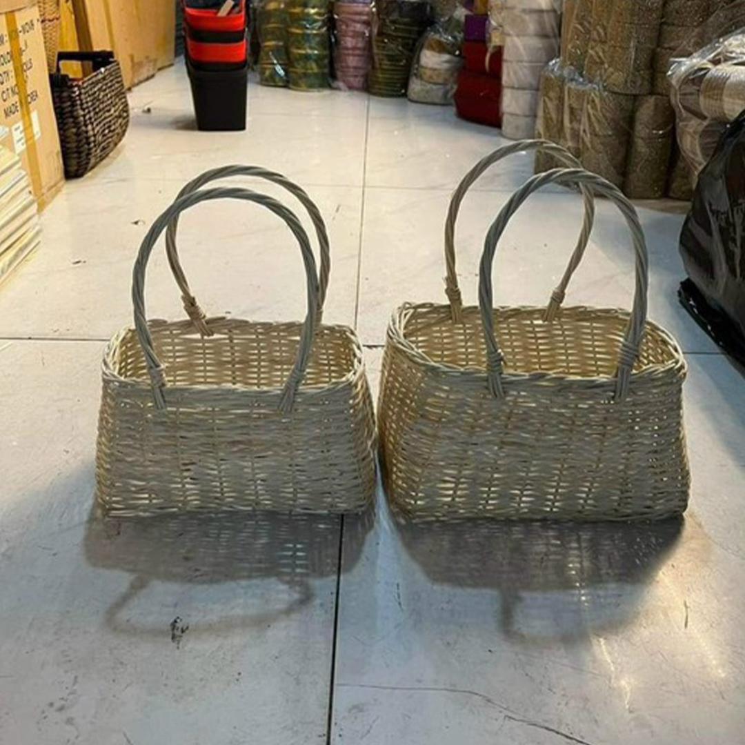 Giỏ đan phụ kiện cắm hoa