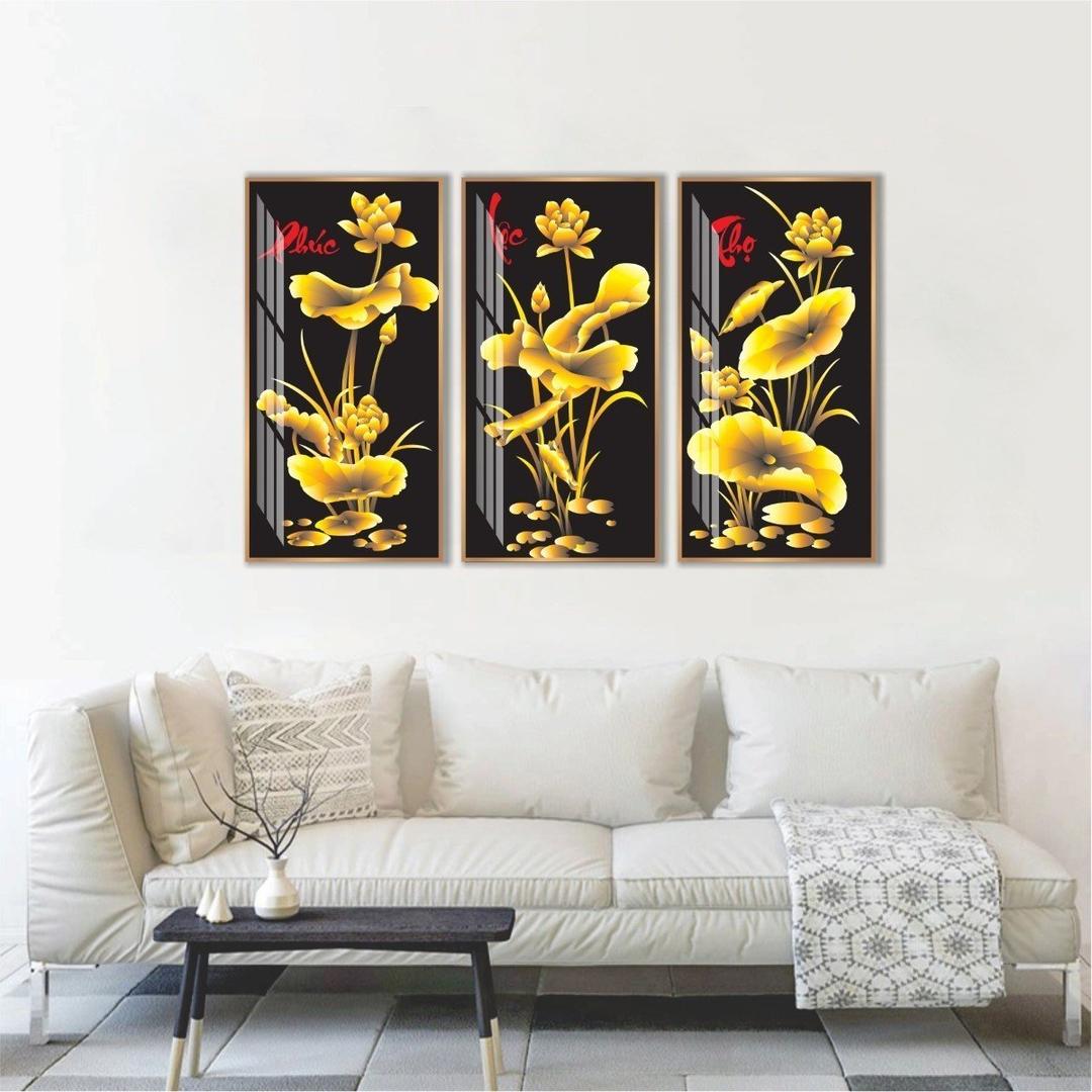 Tranh Phúc Lộc Thọ Vàng