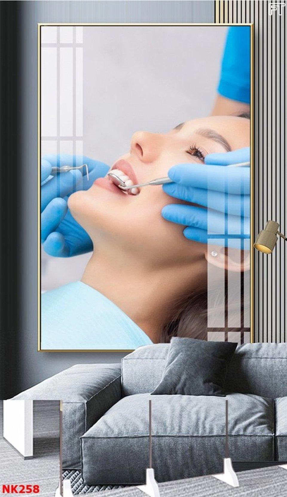 Tranh nha khoa nghệ thuật là một trong những mẫu tranh đẹp nhất