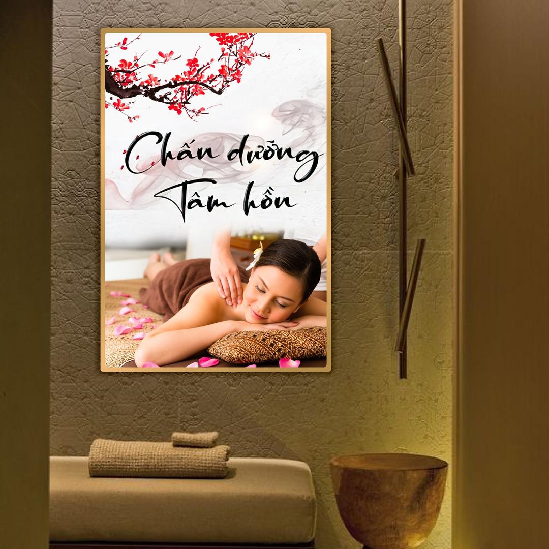 Tranh treo tường Spa nghệ thuật Chấn dưỡng tâm hồn