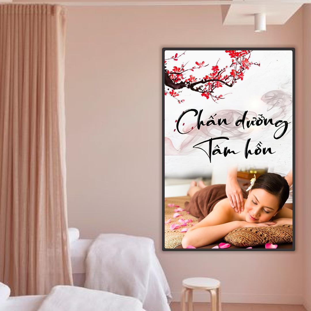 Tranh treo tường Spa nghệ thuật Chấn dưỡng tâm hồn