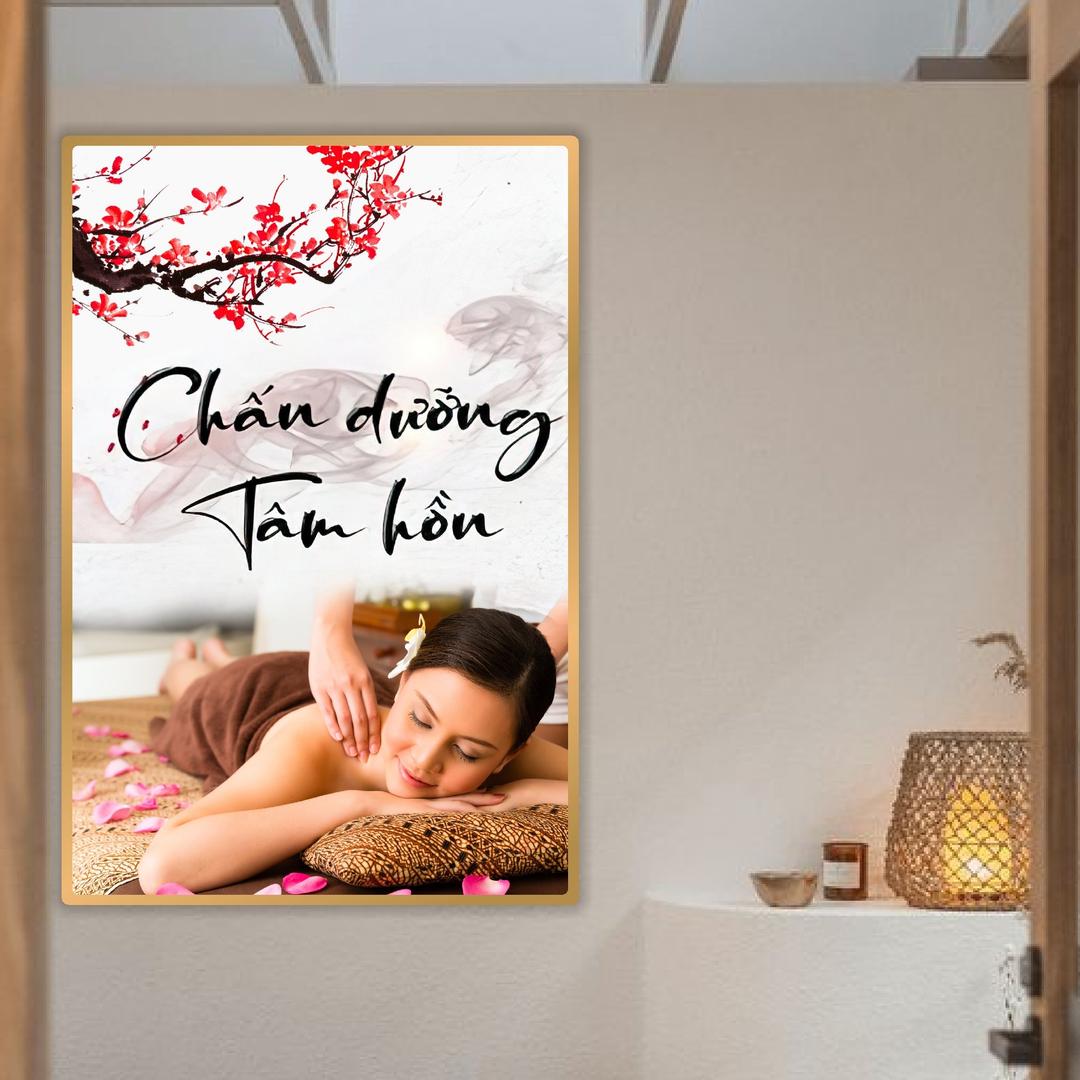 Tranh treo tường Spa nghệ thuật Chấn dưỡng tâm hồn