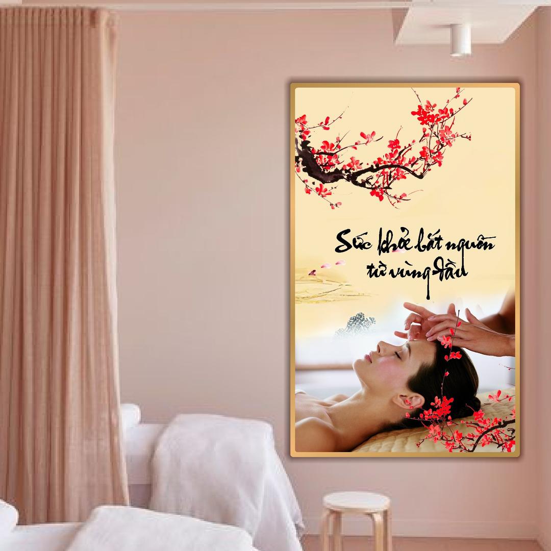 Tranh treo tường Spa sức khỏe bắt nguồn từ vùng đầu