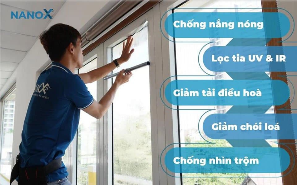 Phim Cách Nhiệt Dán Kính