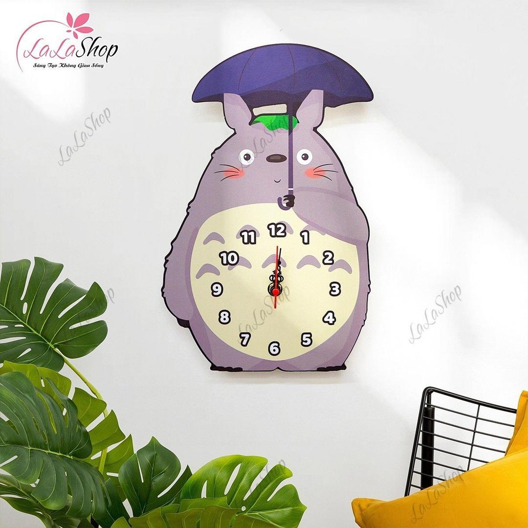 Đồng Hồ Gỗ Treo Tường Hình Totoro