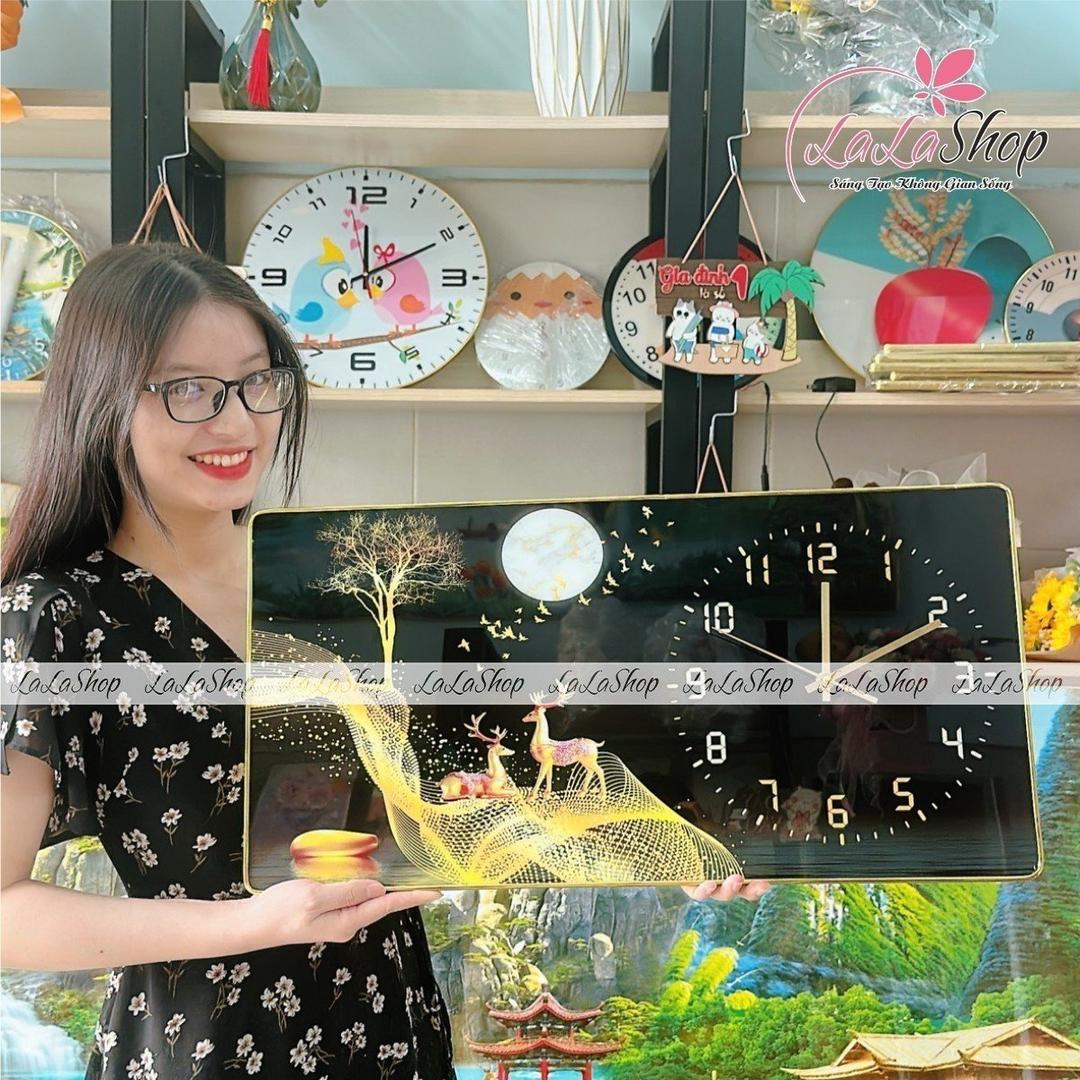 Tranh Đồng Hồ Tráng Gương Treo Tường Mã Đáo Thành Công