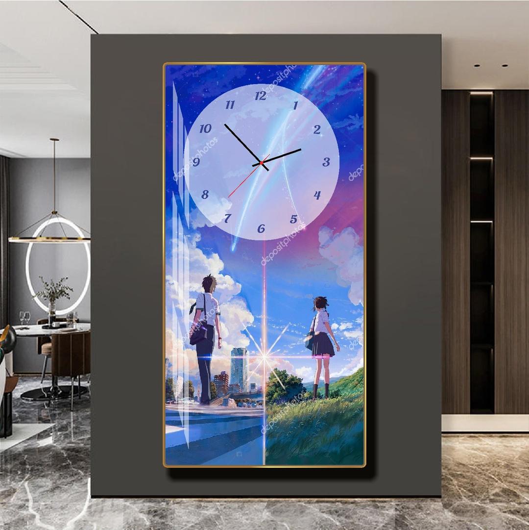 Tranh Đồng Hồ Treo Tường Anime
