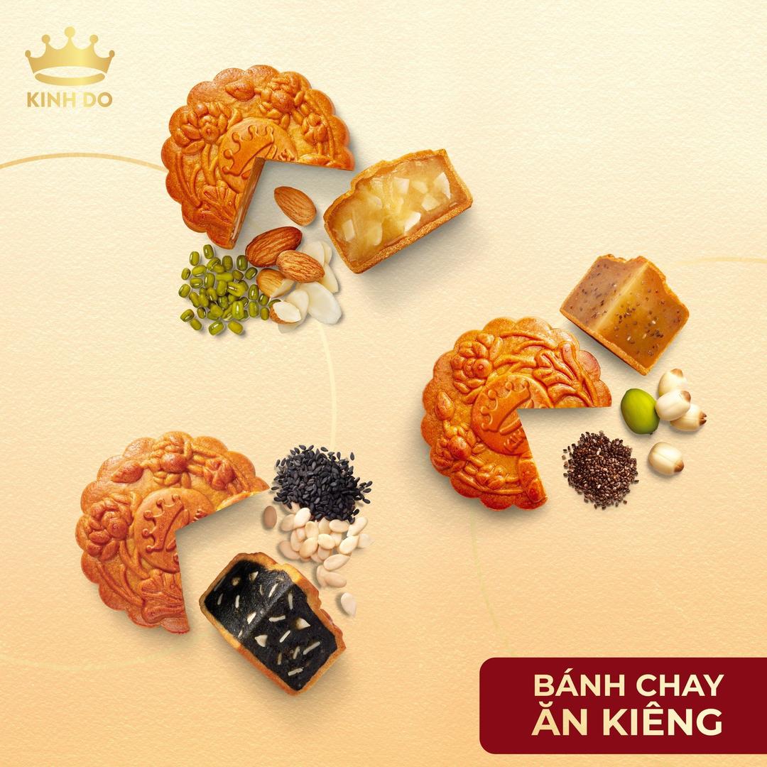 Hộp 2 Bánh Trung Thu Kinh Đô Dòng Bánh Ăn Chay Ăn Kiêng