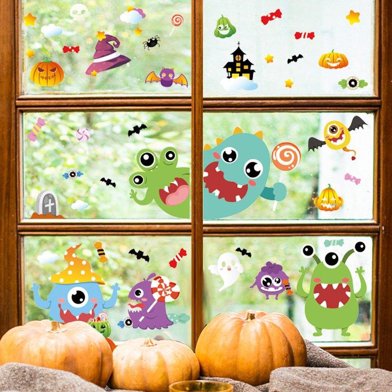 Combo Decal Trang Trí Halloween Ngộ Nghĩnh