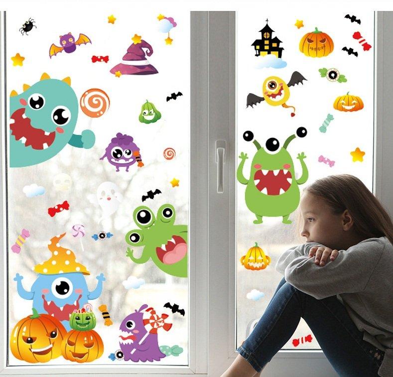 Combo Decal Trang Trí Halloween Ngộ Nghĩnh