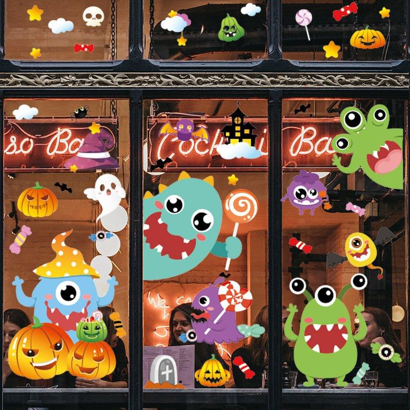 Combo Decal Trang Trí Halloween Ngộ Nghĩnh