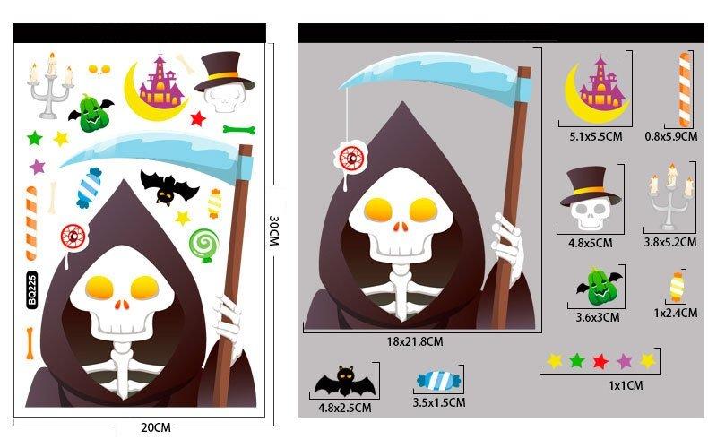 Combo Decal Trang Trí Halloween Ngộ Nghĩnh Mẫu 02