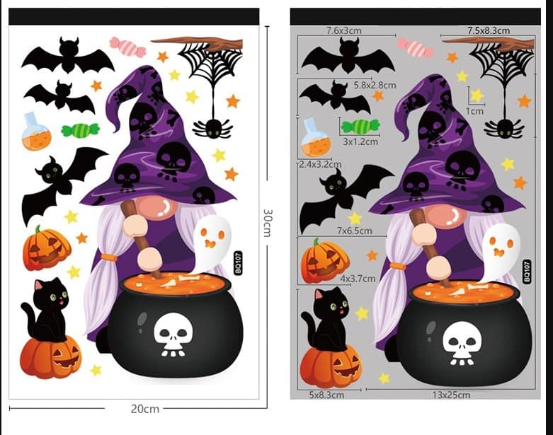 Decal Trang Trí Halloween Mẫu 19