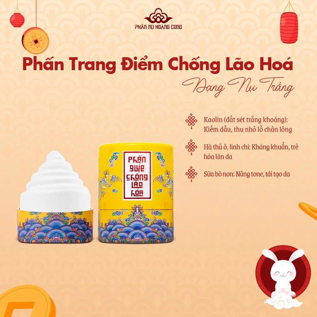 Quà tặng phấn trang điểm chống lão hóa - nụ trắng