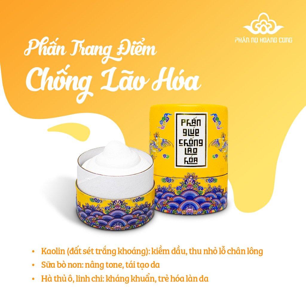 Quà tặng phấn trang điểm chống lão hóa - nụ trắng