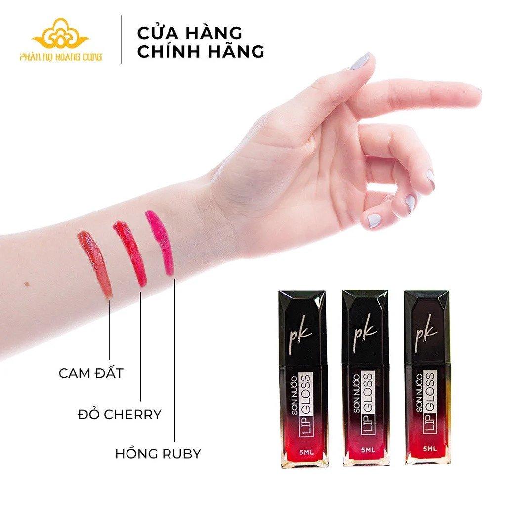Son nước LipGloss PK màu cam đất