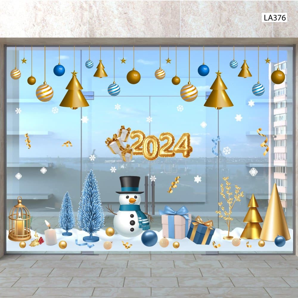 Combo Decal Trang Trí Noel Giáng Sinh An Lành 2024