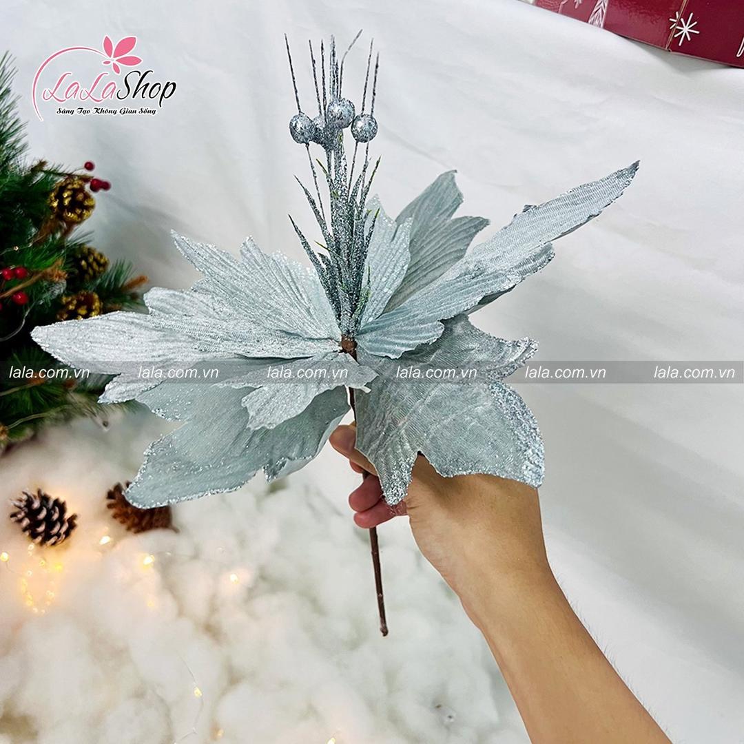 Bông hoa trạng nguyên trang trí noel 051 dài 30cm