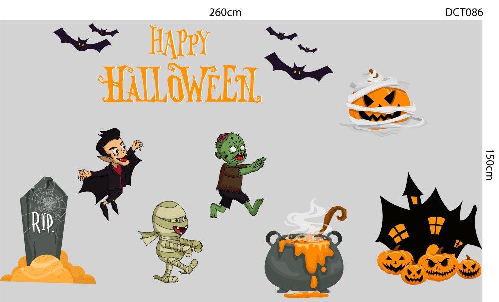 Combo Decal Halloween thây ma đáng sợ