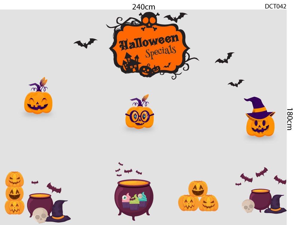 Decal Trang Trí Halloween Rùng Rợn Combo 6